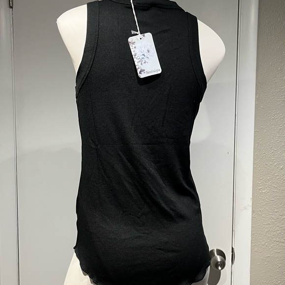 Nostalgia Black Fitted Tank Top - Picture 7 of 11